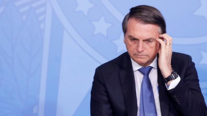 Bolsonaro durante evento no Palácio do Planalto em 5 de setembro de 2019