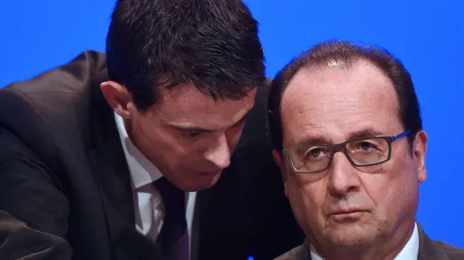 له کیڼ لاس: مانوېل والز او فرانسوا هولاند