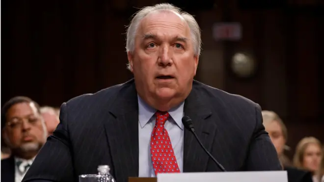John Engler is the former governor of Michigan and was appointed interim president last year