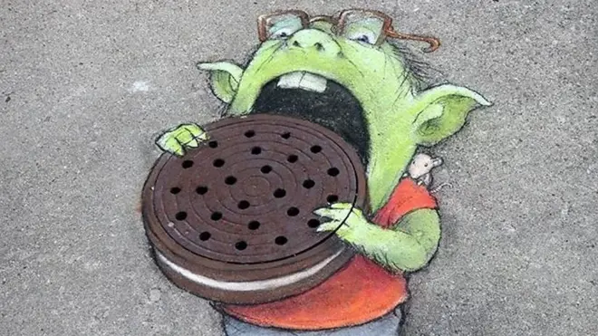 凖備好被人行道上的藝術所驚艷