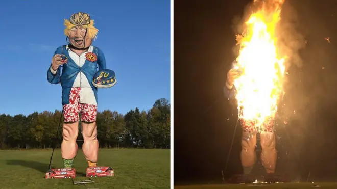 В начале ноября англичане вспоминают пороховой заговор 1605 года. В городке Эденбридж в Кенте каждый год сжигают не только Гая Фокса, но и современного "главного злодея".