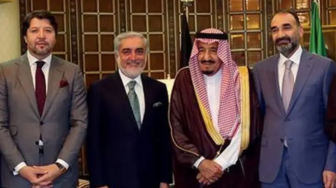 ملک سلمان و هیات افغانستان