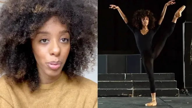 راقصة باليه سوداء "طُلب منها وضع مكياج أبيض لتندمج"