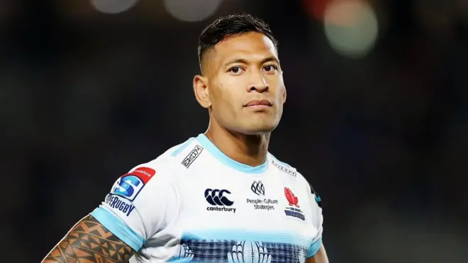 Israel Folau mengatakan 'ia punya kewajiban untuk menyebarkan firman Tuhan'.