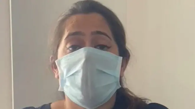 Nafeesa Attari ditahan setelah merayakan kemenangan Pakistan atas India di pertandingan kriket