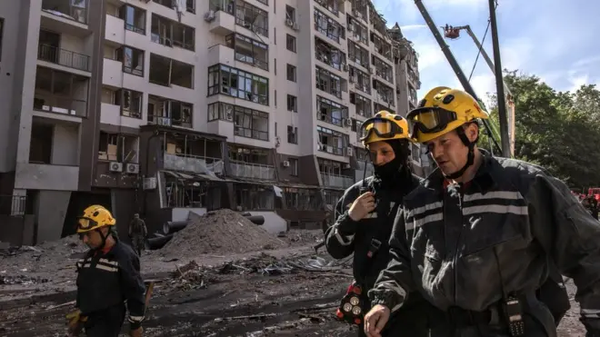 Russian airstrikes hits Kyiv