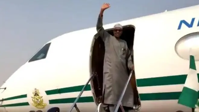 A na-ele anya na Buhari ga-alọta ozigbo emechara nzụkọ ahụ