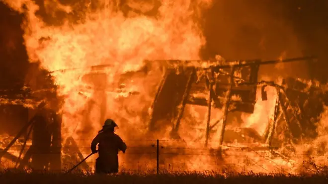 fire in Bilpin, NSW