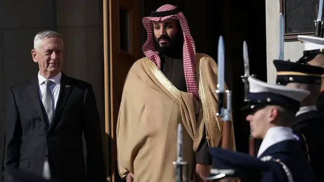 جیمز ماټیس او محمد بن سلمان