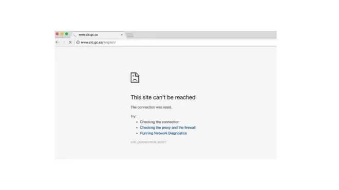 موقع إدارة الهجرة والجنسية الكندي