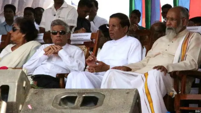 හිටපු ජනපතිනිය, අගමැති රනිල්, ජනපති මෛත්රී සහ උතුරේ මහ ඇමතිවරයා