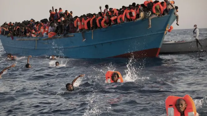 مهاجرون في المتوسط