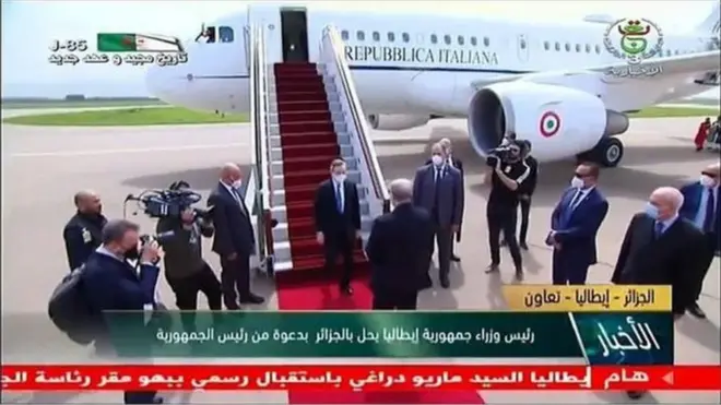 ایټاليايي چارواکو تېره اونۍ څو ځله الجزایر ته سفرونه وکړل.