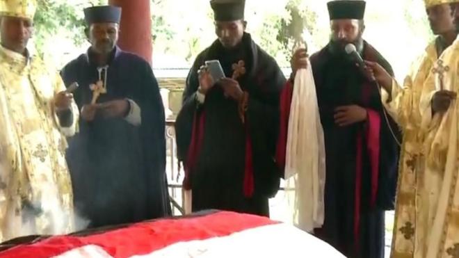 بث التلفزيون الإثيوبي الحكومي بعض المشاهد من جنازة هاشالو