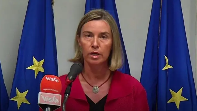 مسؤولة السياسة الخارجية في الاتحاد الأوروبي فيديريكا موغريني وجهت رسالة إلى إيران تؤكد فيها التزام الاتحاد بالاتفاق النووي ودعت الإيرانيين إلى عدم السماح لأي شخص بتفكيكه.