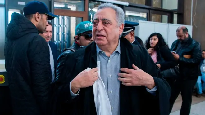 Maître Mohamed Ziane, avocat du journaliste Taoufik Bouchrine et du journal Akhbar al-Yaoum