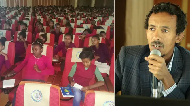 ተሳተፍቲ ሲምፖዝየም ንባብ ከተማ ኣኽሱም ምስ ዶክተር ዜናዊ ዘሩሁን