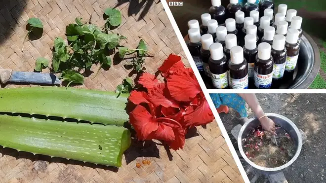 ఆదివాసీ మహిళ హెయిర్ ఆయిల్