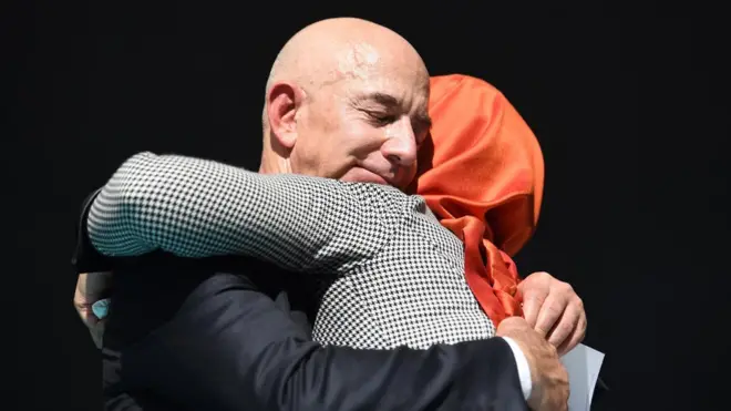 Джефф Безос и Хатидже Дженгиз