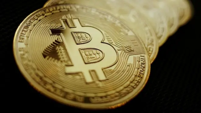 Physical Bitcoin token.