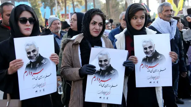 Iran, pemakaman, qasem soleimani