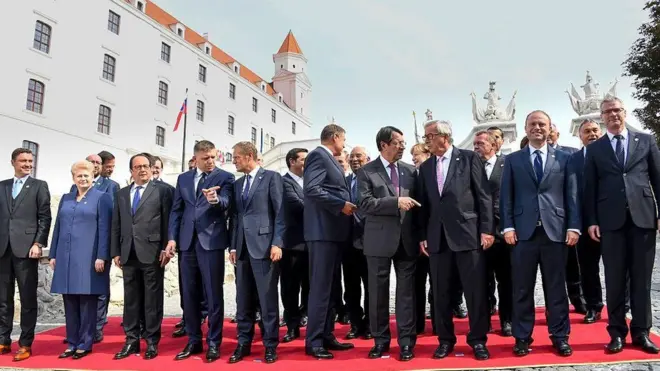 В Братиславе лидеры стран ЕС впервые собрались без Британии