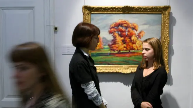 Виставка українського художника Івана Песке у музеї російського мистецтва, 2011 рік