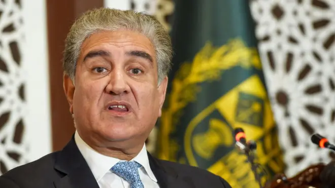 पाकिस्तानी विदेश मंत्री शाह महमूद क़ुरैशी