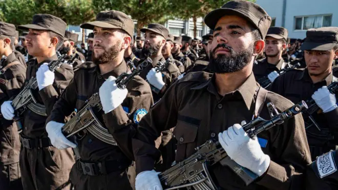 काबुल में सुरक्षा बल 