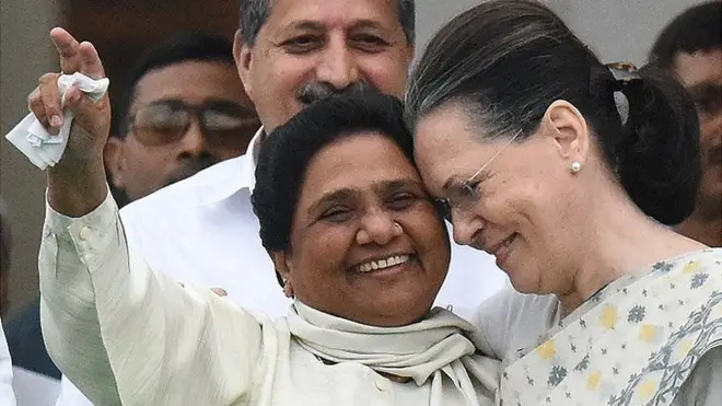 मायावती और सोनिया गांधी