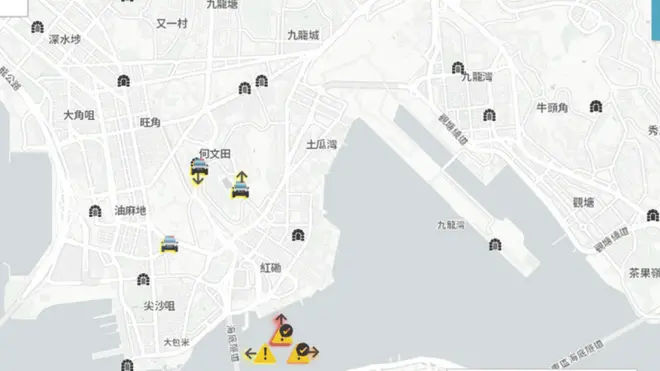 HKmap Live muestra en tiempo real los lugares en los que hay policía.