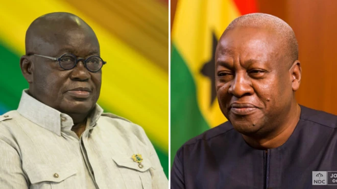 Nana Akufo Addo and John Dramani Mahama