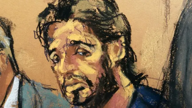 Reza Zarrab'ın mahkeme salonunda çizimi