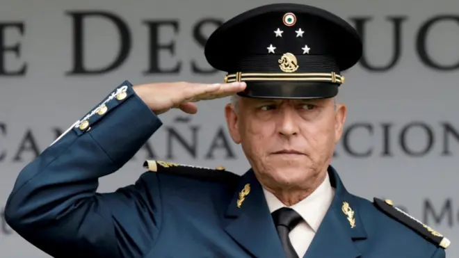 Salvador Cienfuegos fue detenido en Los Ángeles el pasado mes de octubre (foto de archivo).