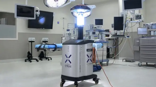 Xenex also has a device which uses UV light