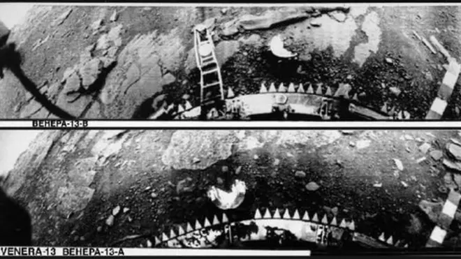 Совет фазо қурилмалари Зуҳра юзасидан ушбу суратларни Ерга юборишга улгурган, холос.