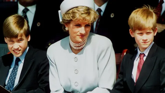 Ініціаторами встановлення пам'ятника стали сини Діани - принци Вільям і Гаррі (фото 1995 року)