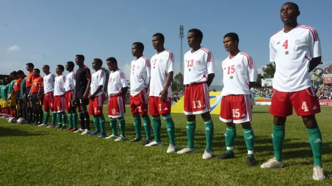 L'équipe de Madagascar de football.