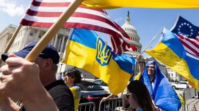 Masu goyon bayan Ukraine a Amurka