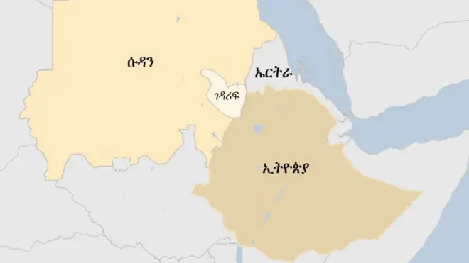 ኢትዮ ሱዳን ካርታ