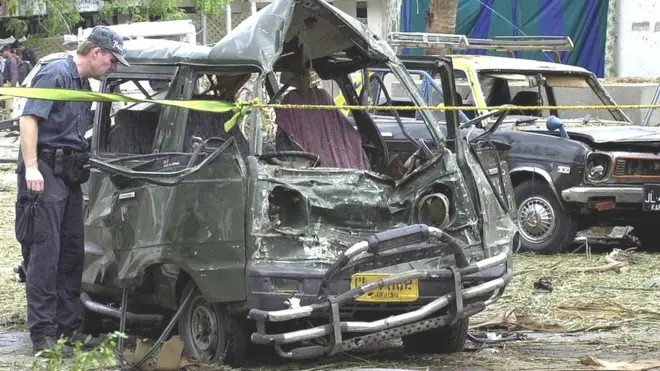 حملے میں استعمال ہونے والی گاڑی