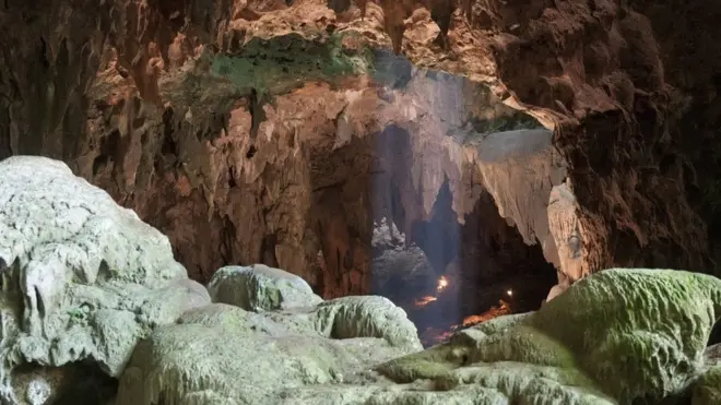 Callao Cave, in the north of Luzon, is open to tourists