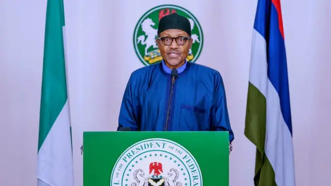 Nigeria President Muhammadu Buhari bin ease lockdown for some state for di kontri for May 4, 2020
