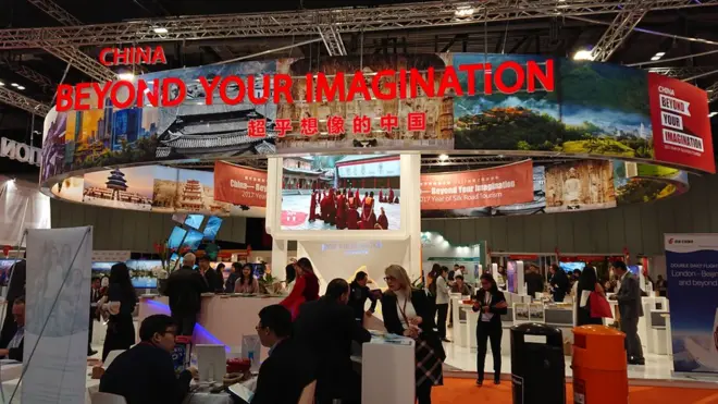 2017世界旅游交易会（WTM） 中国展区。