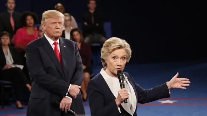 Clinton y Trump volvieron a verse las caras en San Luis.
