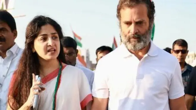पूनम कौर और राहुल गांधी