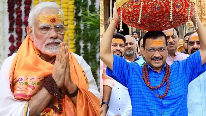 નરેન્દ્ર મોદી, કેજરીવાલ