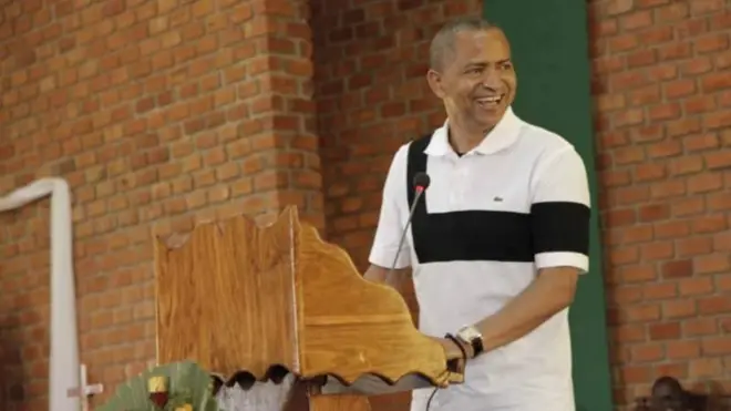 Moïse Katumbi a pris part à la messe, dimanche 5 août 2018, à l'église de Kitwe, en Zambie.