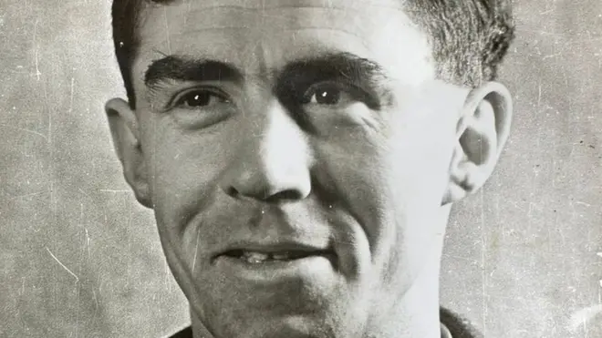 Squadron leader Frank Griffiths was the only survivor when a seven-man crew was shot down
