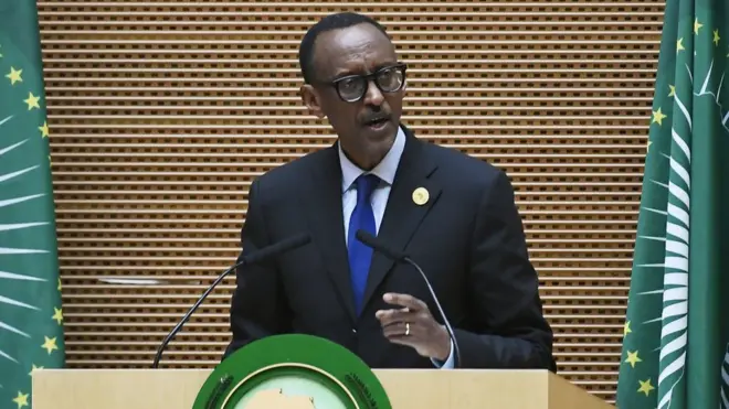 Rwanda President Paul Kagame go start work as African Union oga